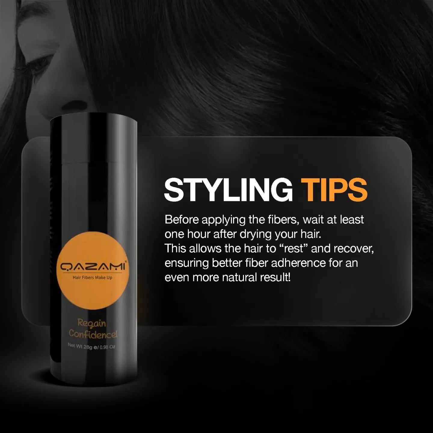 QAZAMI 32g hair fibres